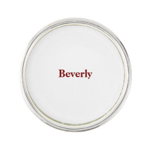 Create Your Own Silver Plated Round Label Pin