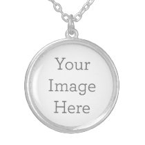 Create Your Own Silver Plated Round Necklace Create Your Own Silver Plated Round Necklace
