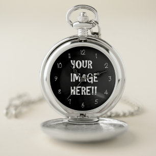 Create Your Own Silver Pocket Watch - Template # 1