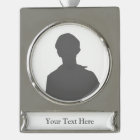 Create Your Own Silver Tone Banner Ornament