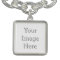 Create Your Own Silverplated Square Charm Bracelet