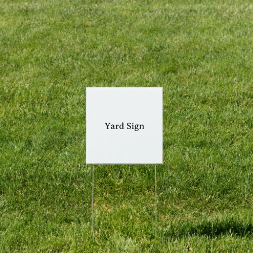 Create Your Own Simple 12" x 12" Rectangle Yard Sign
