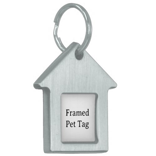 Create Your Own Simple 1.125" l x 1.125" w House Pet ID Tag