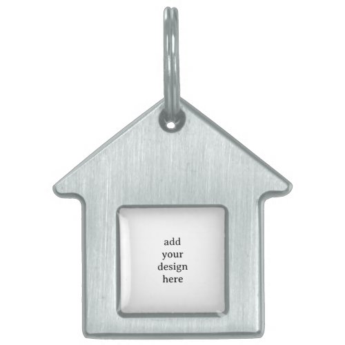 Create Your Own Simple 1.125" l x 1.125" w House Pet ID Tag