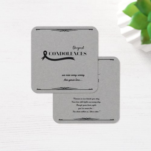 Create Your Own Simple 2.5" x 2.5" Sympathy Card