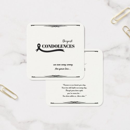 Create Your Own Simple 2.5" x 2.5" Sympathy Card