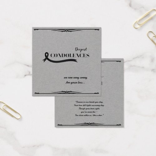 Create Your Own Simple 2.5" x 2.5" Sympathy Card