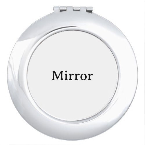 Create Your Own Simple 2.75" x 0.3" Round Compact Mirror