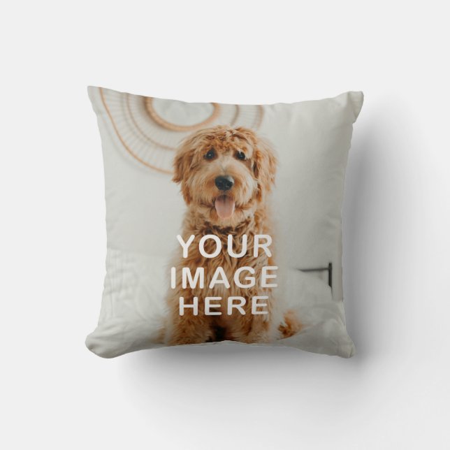 Create Your Own Simple 2-Image Throw Pillow (Front)