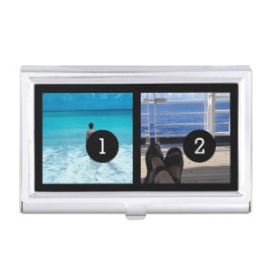 Create Your Own Simple 2 images Instagram Style Business Card Case