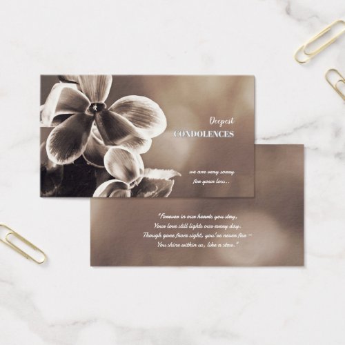 Create Your Own Simple 3.5" x 2.0" Sympathy Card