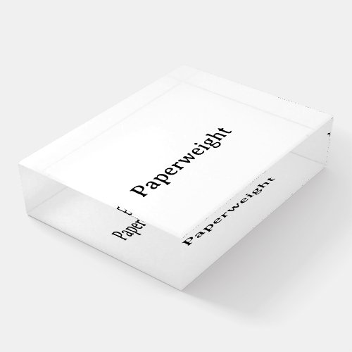 Create Your Own Simple 3"x4"x.75" Glass Rectangle Paperweight