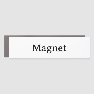 Create Your Own Simple 3" X 11" Traditional Bumper Car Magnet