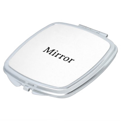 Create Your Own Simple 3" x 2.6" x 0.3" Square Compact Mirror