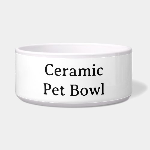 Create Your Own Simple 40oz 3" x 7" Large Pet Bowl