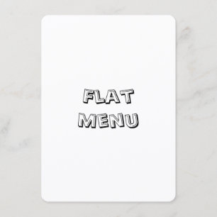 Create Your Own Simple 4.5" x 6.25" Rounded Flat Menu