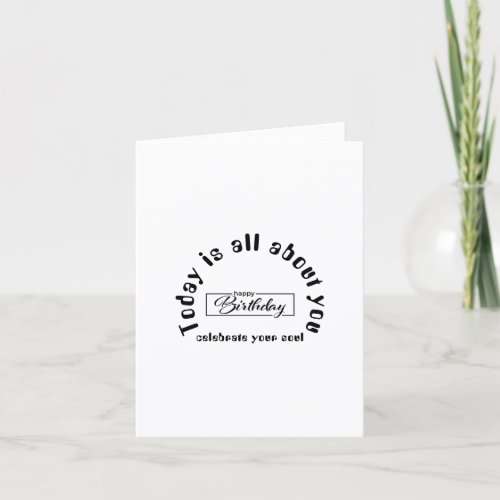 Create Your Own Simple 4" x 5.6" Happy Birthday Thank You Card
