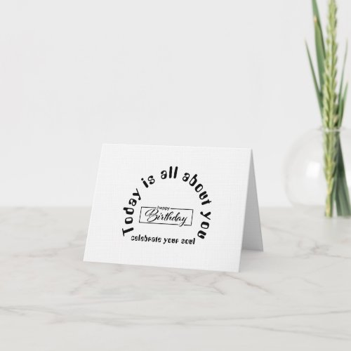 Create Your Own Simple 4" x 5.6" Happy Birthday Thank You Card