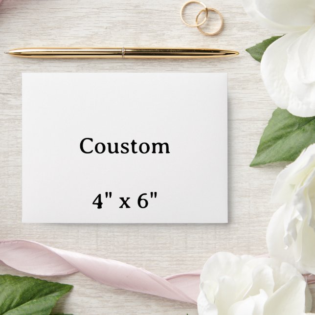 create your own simple 4" x 6"  Envelope (Wedding)