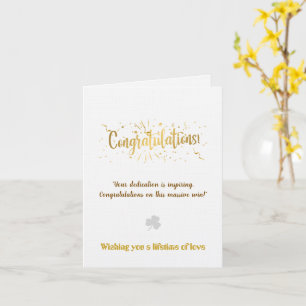 Create Your Own Simple 4x5.6 Congratulations Card