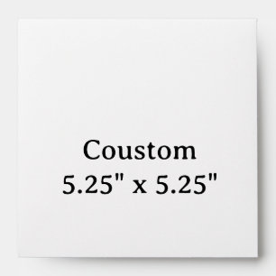 create your own simple 5.25" x 5.25" Envelope