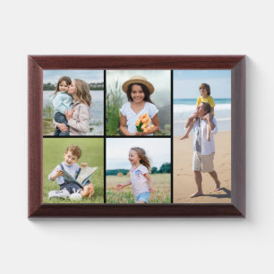 Create Your Own Simple 5 Photo Collage Plaque