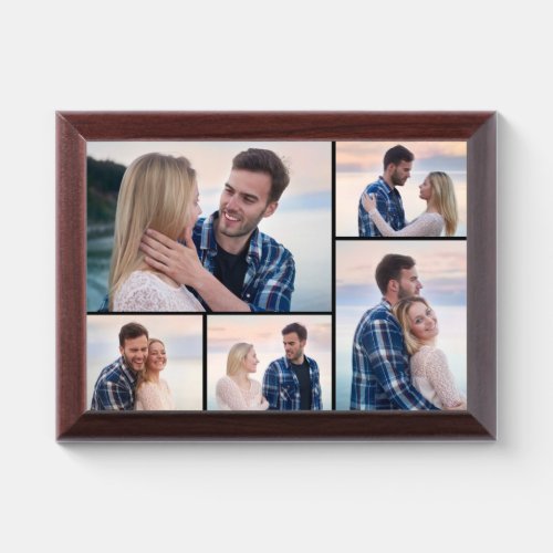 Create Your Own Simple 5 Photo Collage Plaque