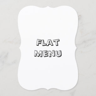 Create Your Own Simple 5" x 7" Bracket Flat Menu