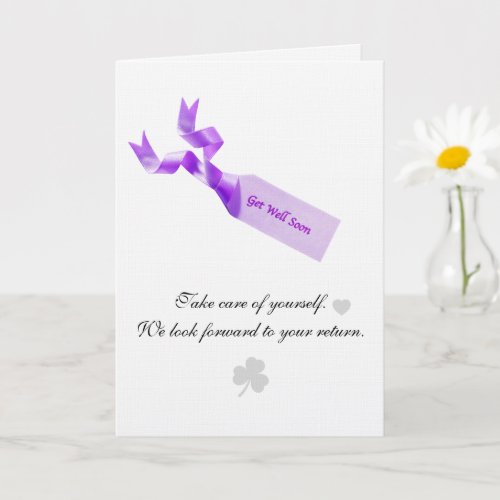 Create your own simple 5" x 7" Get Well Card