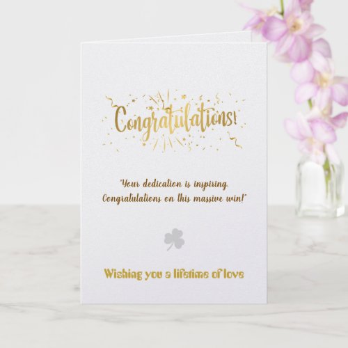 Create Your Own Simple 5x7 Congratulations Card