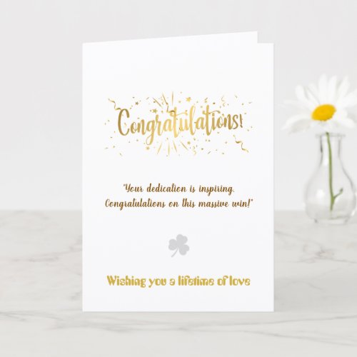 Create Your Own Simple 5x7 Congratulations Card