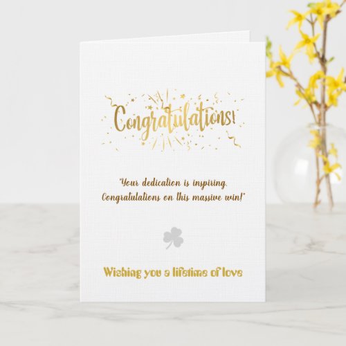 Create Your Own Simple 5x7 Congratulations Card