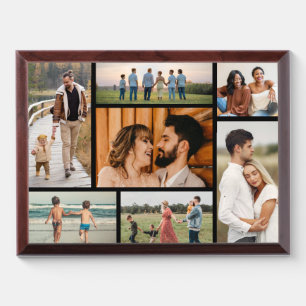 Create Your Own Simple 7 Photo Collage Plaque