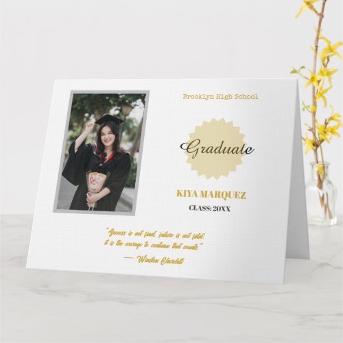 Create your own simple 8.5"x11" Graduation Photo Card