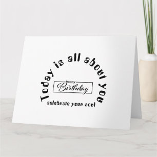 Create Your Own Simple 8.5" x 11" Happy Birthday Thank You Card