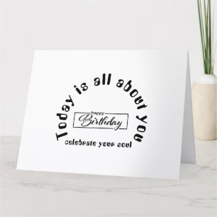 Create Your Own Simple 8.5" x 11" Happy Birthday Thank You Card