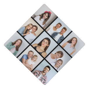 Create Your Own Simple 9 Photo Collage Graduation Cap Topper