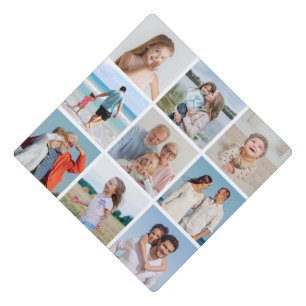 Create Your Own Simple 9 Photo Collage Graduation Cap Topper