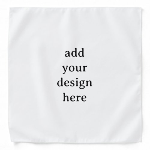 Create Your Own Simple Adult/Large 22" x 22" Bandana