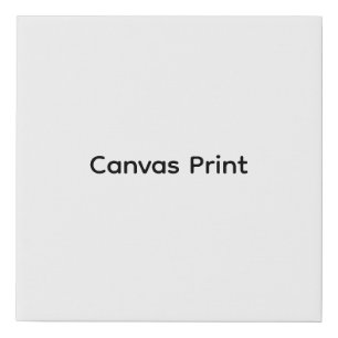 Create Your Own Simple Brand Promotion 10 x 10" Faux Canvas Print