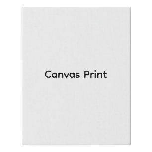 Create Your Own Simple Brand Promotion 11 x 14" Faux Canvas Print