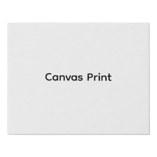 Create Your Own Simple Brand Promotion 14" x 11" Faux Canvas Print