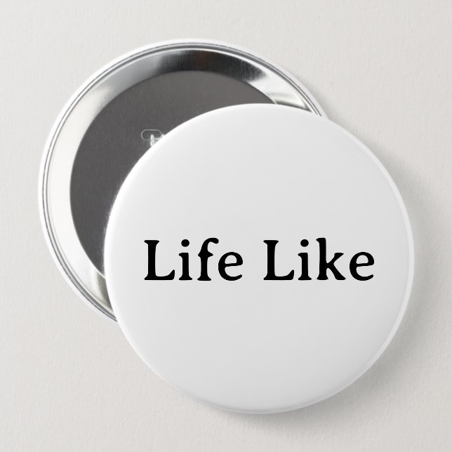 Create Your Own Simple Brand Promotion 4" Button (Front & Back)