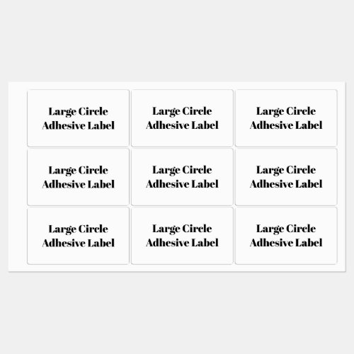 Create Your Own Simple Brand Promotion Adhesive Labels