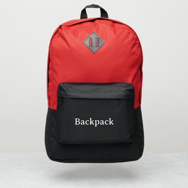 Create Your Own Simple Brand Promotion Backpack (Front)