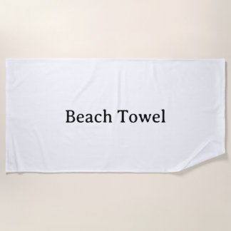 Create Your Own Simple Brand Promotion Beach Towel