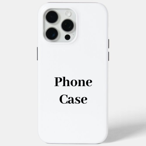 Create Your Own Simple Brand Promotion iPhone 15 Pro Max Case