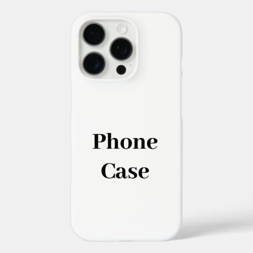 Create Your Own Simple Brand Promotion iPhone 16 Pro Case