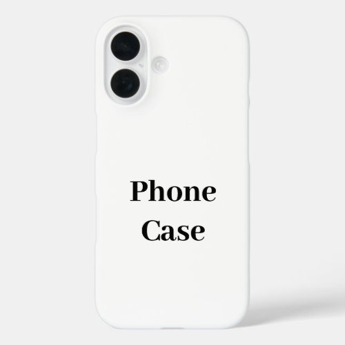 Create Your Own Simple Brand Promotion iPhone 16 Case