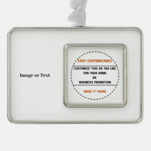Create Your Own Simple Brand Promotion Christmas Ornament